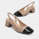  Giày Cao Gót Nữ Chrisbella Be Sáng Cao 5cm EHE030Z0 