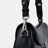  Túi Hobo da bê Nữ Chrisbella màu đen EHO001Z0 