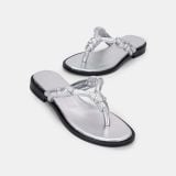  Dép Nữ Chrisbella màu Bạc EFL024S0 