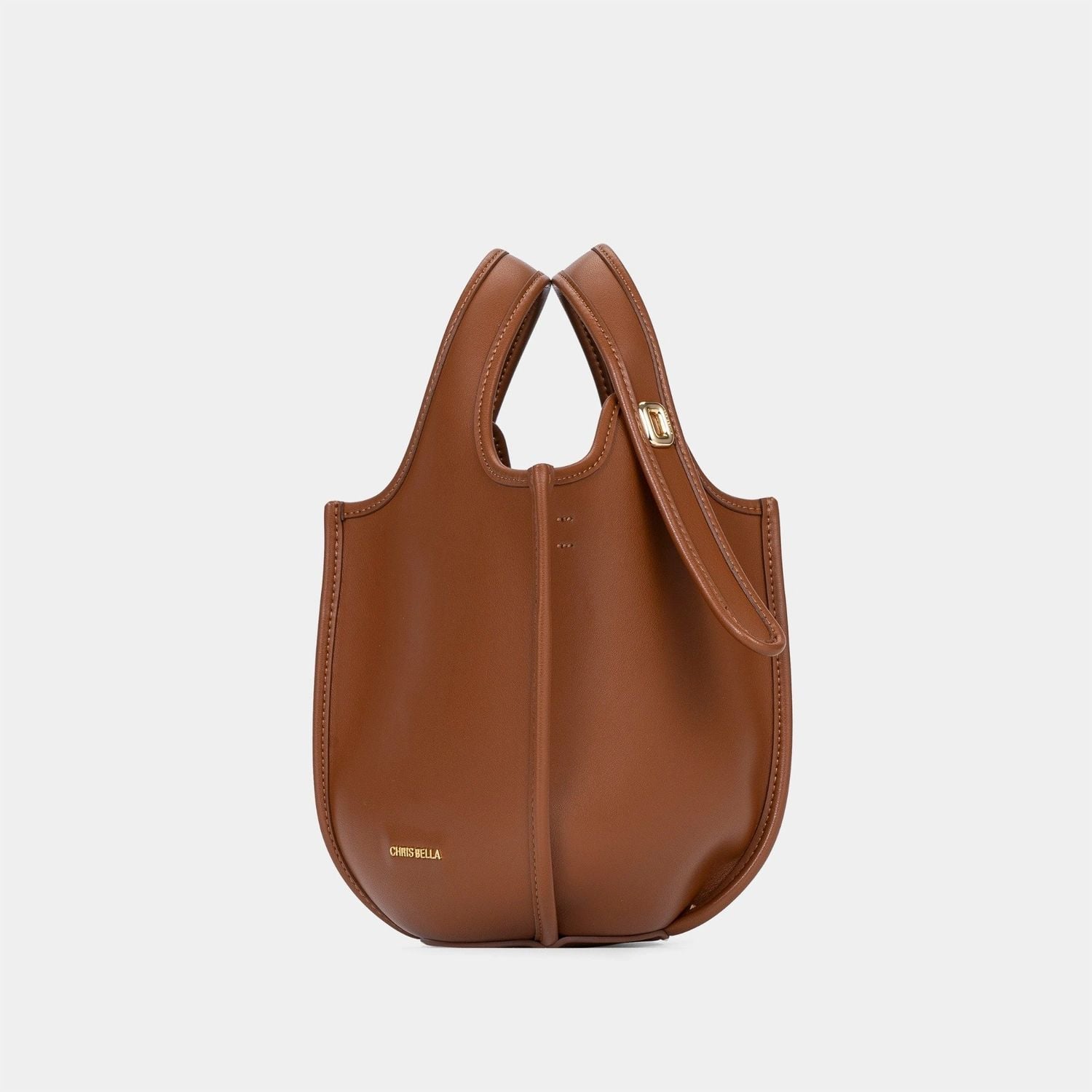  Túi xách tay Nữ Chrisbella màu nâu size M ETH006Z0 