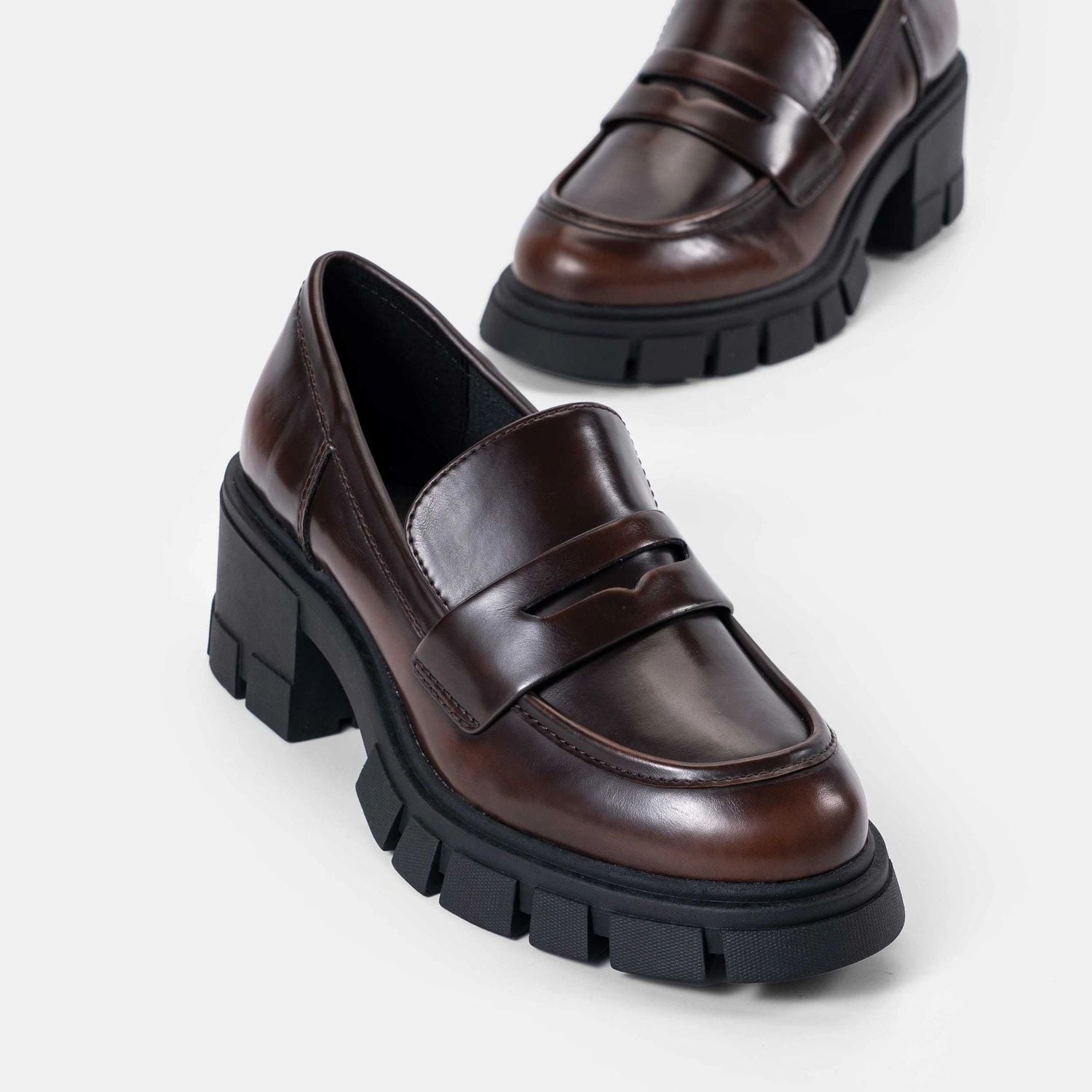  Giày Cao Gót Nữ Chrisbella Nâu Cao 6cm EFL010Z0 