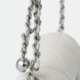  Túi đeo chéo da bê Nữ Chrisbella màu trắng ECB008Z0 