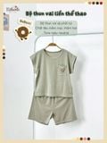  Bộ thun áo vai liền - quần shorts bé trai - 8935334000797 