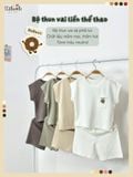  Bộ thun áo vai liền - quần shorts bé trai - 8935334000797 