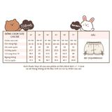  Quần thô shorts họa tiết sọc phối nơ bé gái ECOBAMBI - 8935334002005 