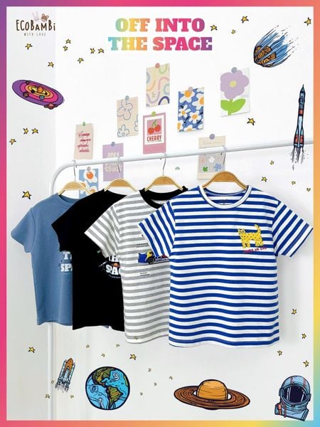  Áo thun cotton unisex ECOBAMBI - 8935334001077 -  BB-23AOBT018 