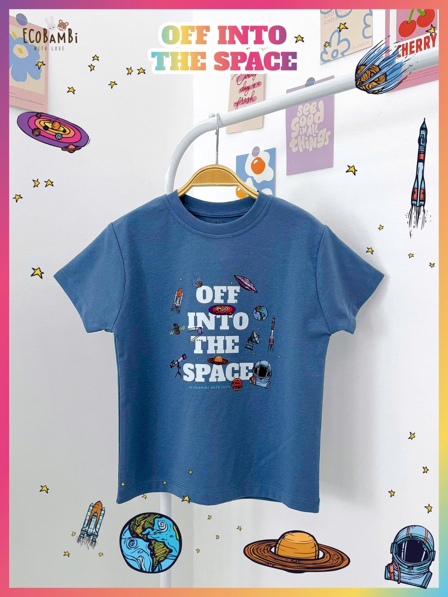  Áo thun cotton unisex ECOBAMBI - 8935334001077 -  BB-23AOBT018 