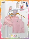  Áo thun xược 2 dây nhún phồng bé gái ECOBAMBI - 8935334002036 