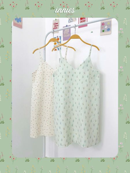  Đầm linen 2 dây mặc nhà nữ Innies - 8935334002074 