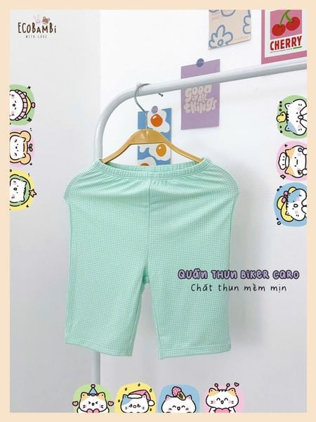 Quần biker thun caro bé gái - 8935334002173 