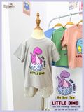  Bộ khủng long cute quần shorts unisex ECOBAMBI - 8935334002258 