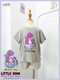  Bộ khủng long cute quần shorts unisex ECOBAMBI - 8935334002258 