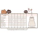  Đầm thun jacquard sát nách phối bèo bé gái ECOBAMBI - BB-24DAMBG041 - 8935334001848 