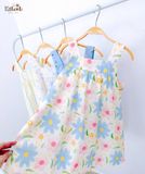  Đầm thô cotton 2 dây bản to bé gái ECOBAMBI - 8935334002357 