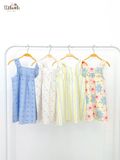  Đầm thô cotton 2 dây bản to bé gái ECOBAMBI - 8935334002357 