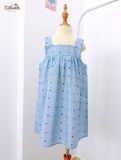  Đầm thô cotton 2 dây bản to bé gái ECOBAMBI - 8935334002357 