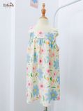  Đầm thô cotton 2 dây bản to bé gái ECOBAMBI - 8935334002357 