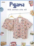  Pyjama cotton thô quần shorts nữ Innies - 8935334001138 