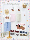  Bộ quần sọc baggy áo sát nách unisex ECOBAMBI - 8935334002180 