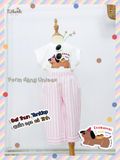  Bộ quần sọc baggy áo sát nách unisex ECOBAMBI - 8935334002180 