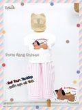  Bộ quần sọc baggy áo sát nách unisex ECOBAMBI - 8935334002180 
