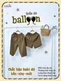  Quần dù mịn dáng balloon bé trai ECOBAMBI - 8935334002302 