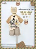  Quần dù mịn shorts bé trai ECOBAMBI - 8935334002319 