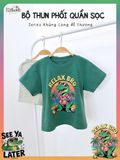  Bộ thun phối quần shorts sọc năng động bé trai ECOBAMBI - 8935334001701 