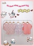  Bộ thun cánh dơi - quần shorts bé gái ECOBAMBI - BB-24BOBG003 - 8935334000933 