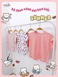  Bộ thun cánh dơi - quần shorts bé gái ECOBAMBI - BB-24BOBG003 - 8935334000933 