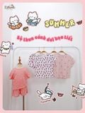  Bộ thun cánh dơi - quần shorts bé gái ECOBAMBI - BB-24BOBG003 - 8935334000933 