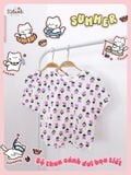  Bộ thun cánh dơi - quần shorts bé gái ECOBAMBI - BB-24BOBG003 - 8935334000933 