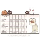  Bộ quần sọc baggy áo sát nách unisex ECOBAMBI - 8935334002180 