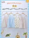  Đầm muslin 2 dây dáng babydoll bé gái ECOBAMBI - 8935334000988 