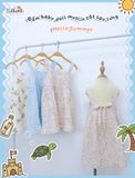 Đầm muslin 2 dây dáng babydoll bé gái ECOBAMBI - 8935334000988 