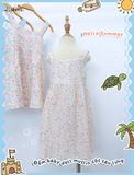  Đầm muslin 2 dây dáng babydoll bé gái ECOBAMBI - 8935334000988 
