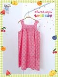  Đầm thô cotton 2 dây bản to bé gái ECOBAMBI - 8935334002357 