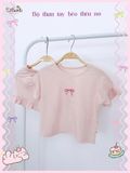  Bộ thun cotton tay ngắn - quần shorts phối bèo bé gái - 8935334000780 