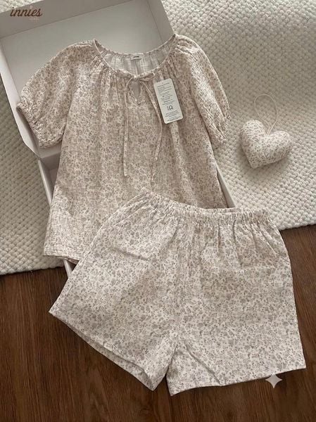  Bộ muslin tay lỡ - quần shorts nữ Innies - 8935334001145 