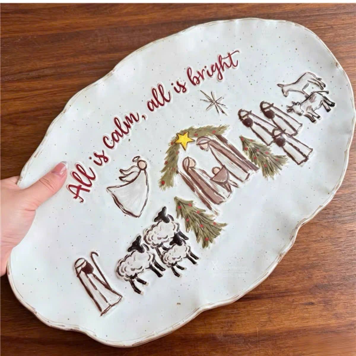  [ORDER] Đĩa Gốm Holy Night 