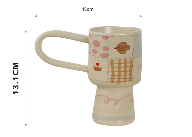  Cốc Gốm Quai Ngang Coquette 