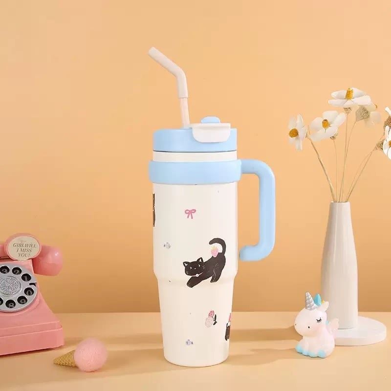  Cốc Giữ Nhiệt Mèo Mun 
