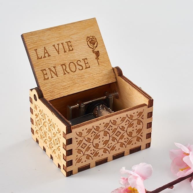  Hộp Nhạc Gỗ Hoạt Hình Retro 