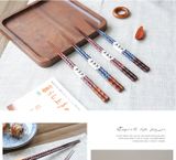  Set 5 Đôi Đũa Gỗ Hoa Anh Đào 