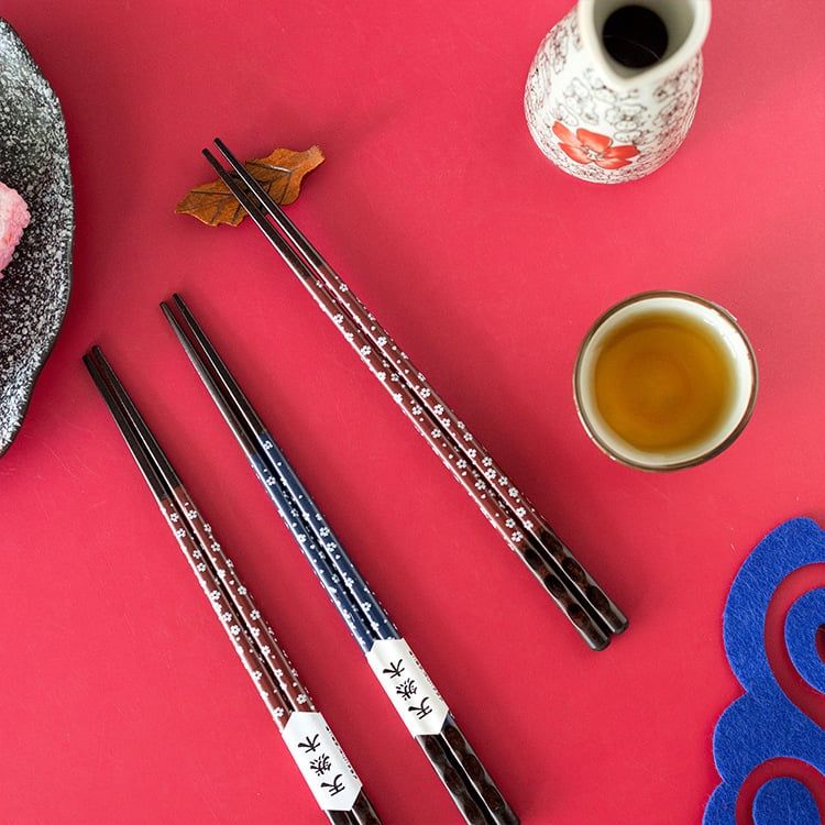  Đũa Gỗ Hoa Anh Đào 