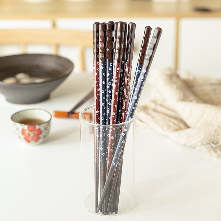  Đũa Gỗ Hoa Anh Đào 