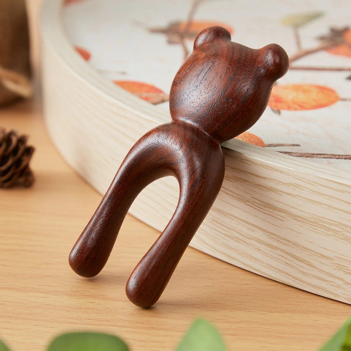  Lược Matxa Gỗ Đàn Hương Gấu 