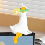  Hipper - Tượng Mini Chú Vịt Quack Quack Cầm Hoa 