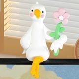  Hipper - Tượng Mini Chú Vịt Quack Quack Cầm Hoa 