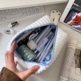  Túi Pouch Miffy Vải Nhung Kẻ 